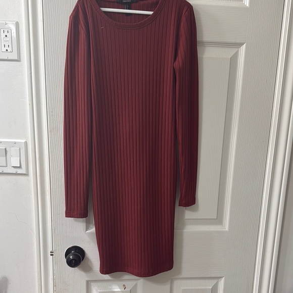 Forever 21 Ribbed Dress with Cutout Back - US (S) Like New - Picture 2 of 3